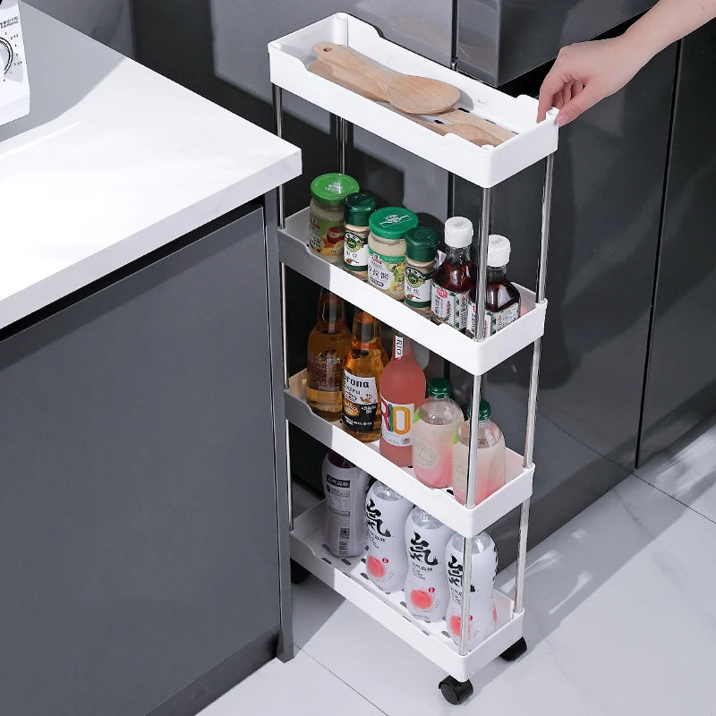 Chariot Slim sur Roulettes Organiz Home