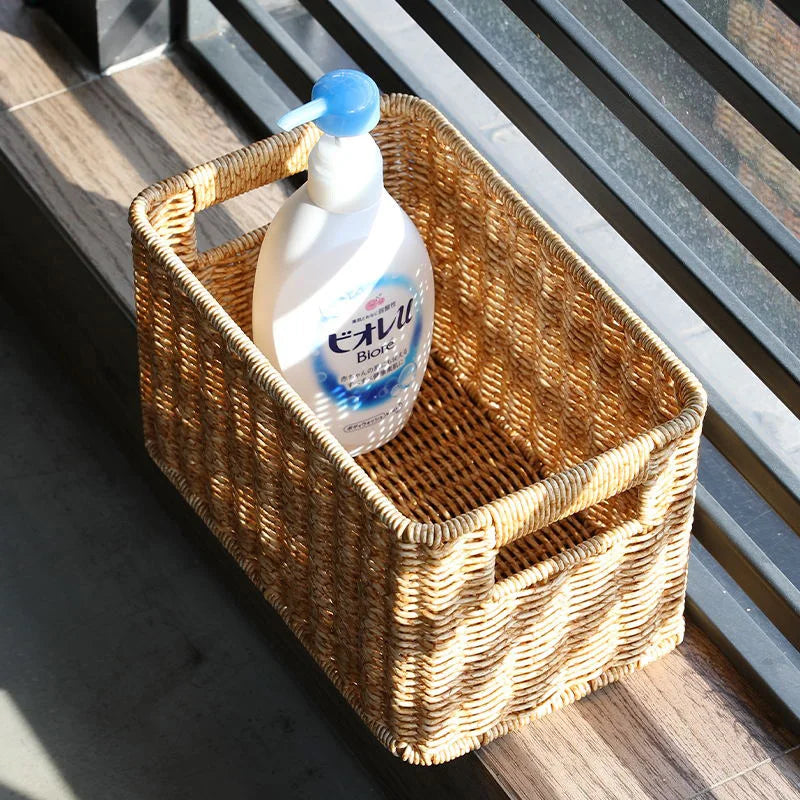 Panier de Rangement en Osier Tressé