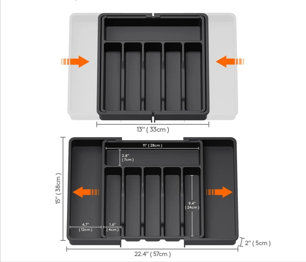 Organisateur de tiroirs ajustable