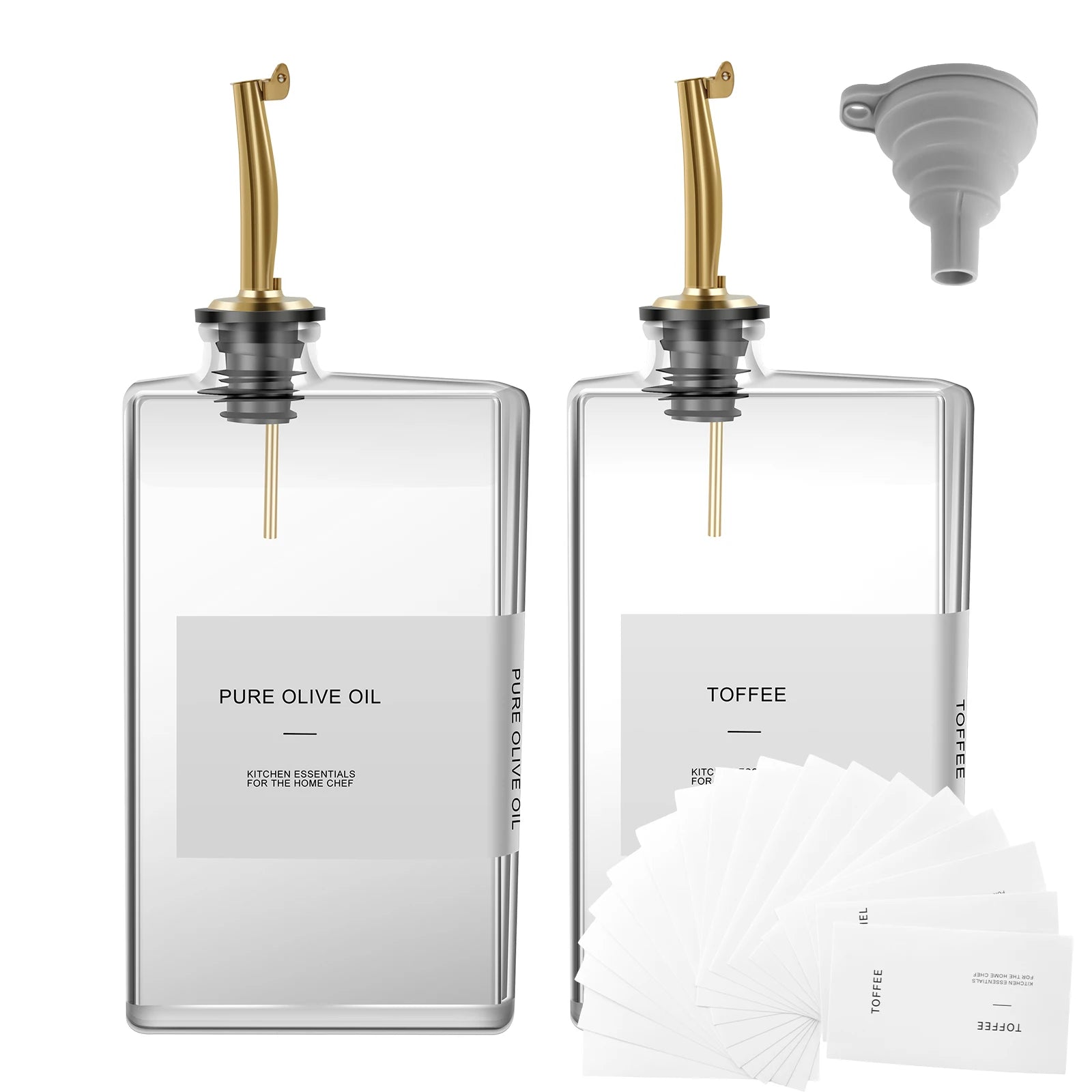 Ensemble de distributeurs d’huile et de vinaigre