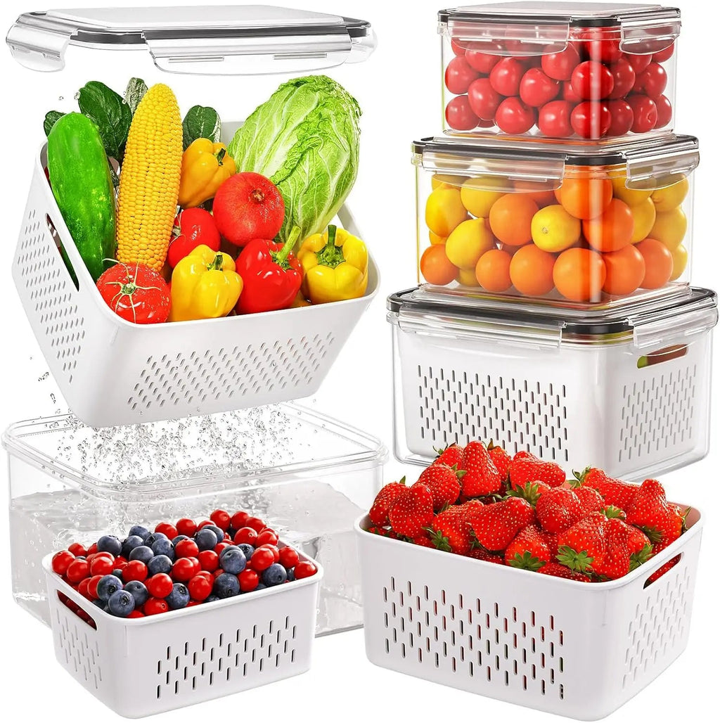 Boîte de conservation avec panier égouttoir Organiz Home