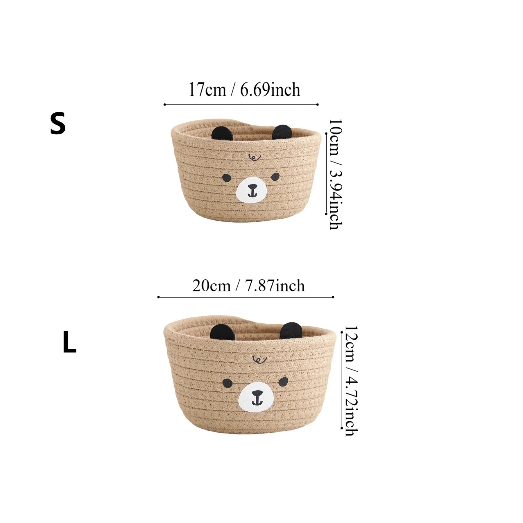 Panier de Rangement Enfant en Coton - Organiz Home