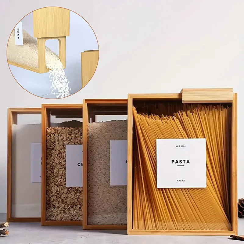 Boite de conservation alimentaire en Bambou - Organiz Home