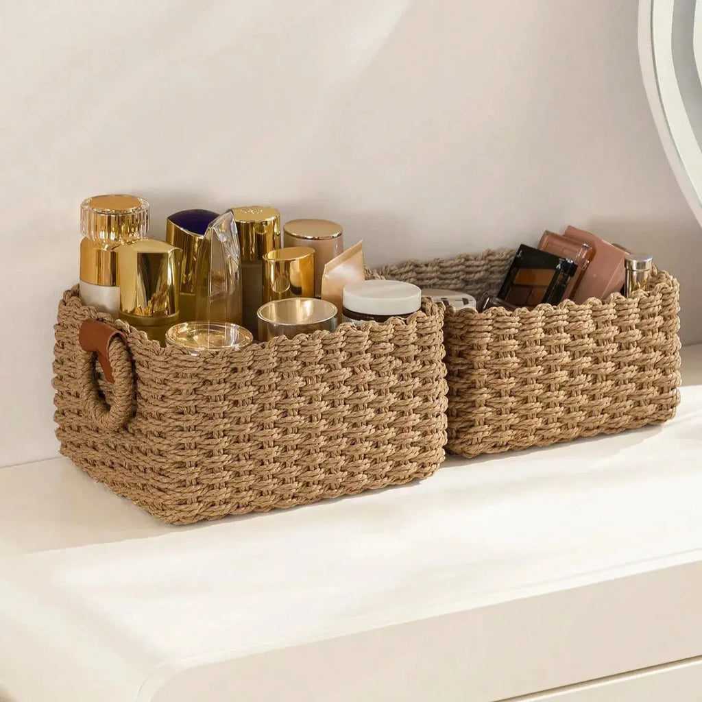 Lot de 3 Paniers de rangement tressés Organiz Home