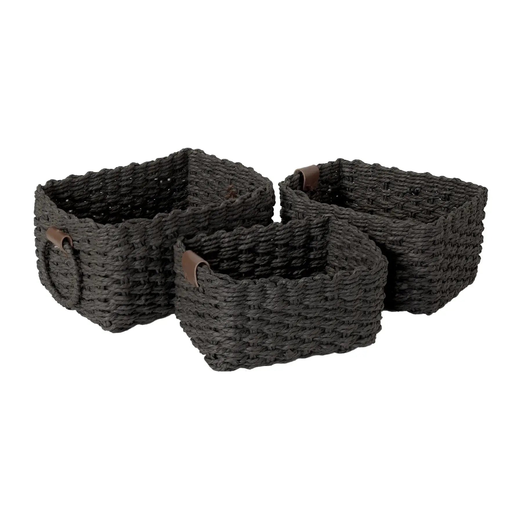 Lot de 3 Paniers de rangement tressés