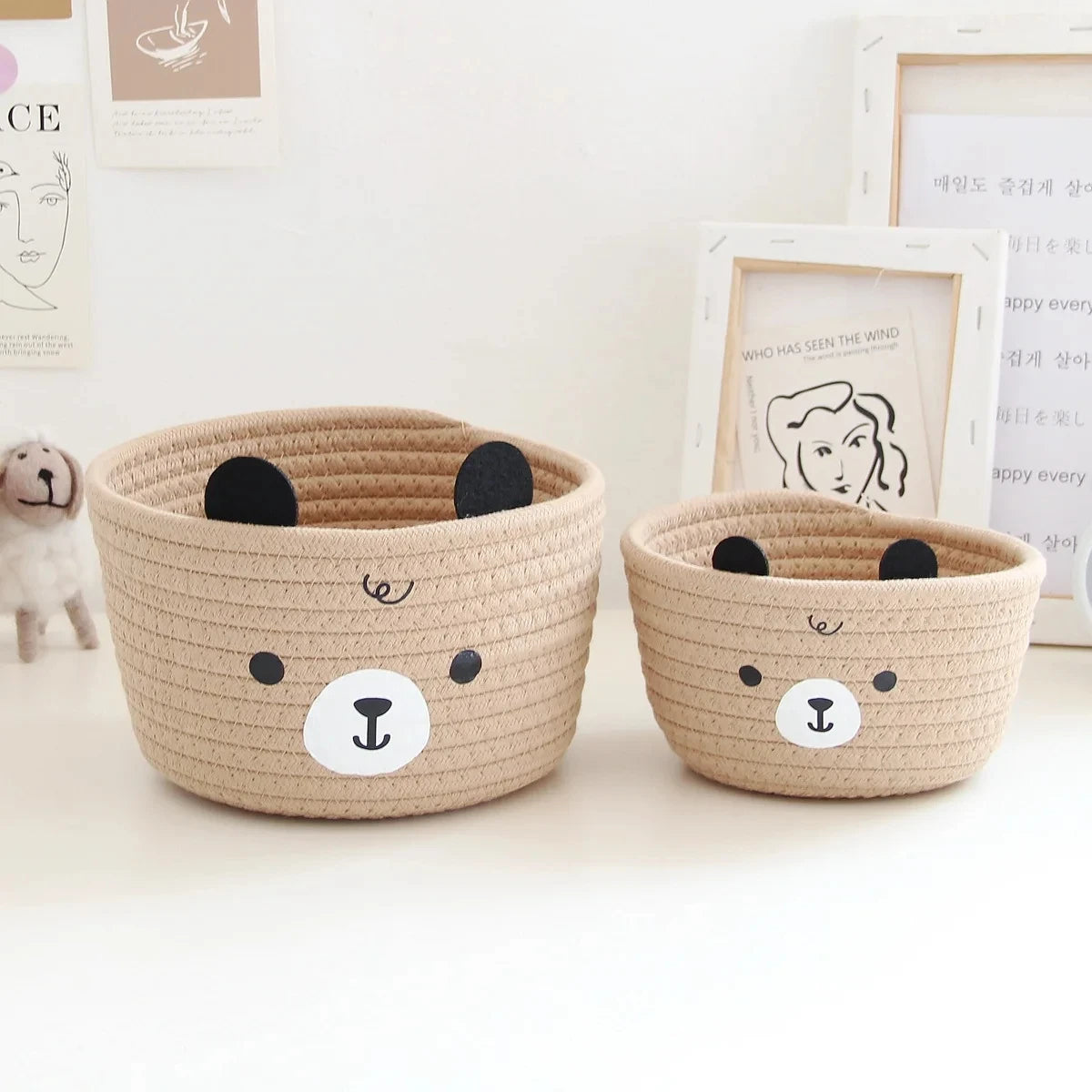 Panier de Rangement Enfant en Coton - Organiz Home