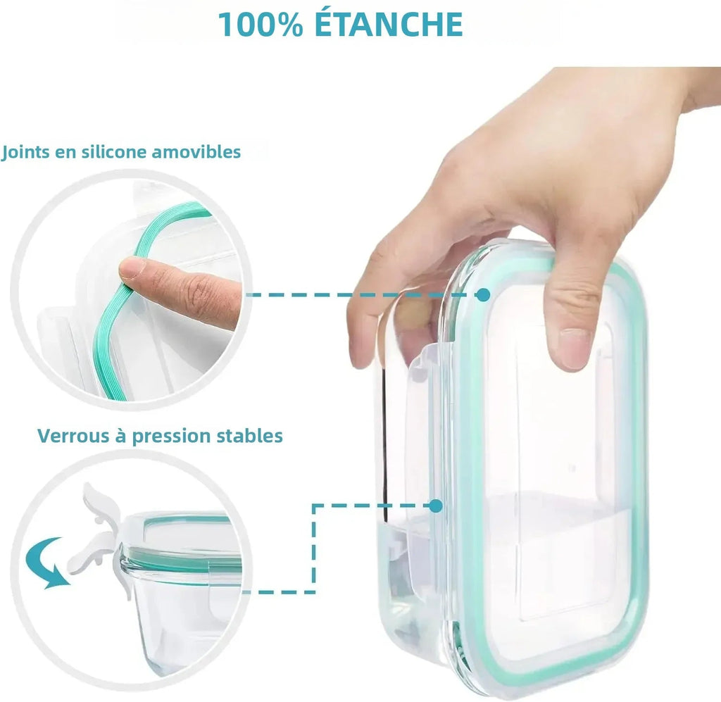 Boîte alimentaire en verre Organiz Home