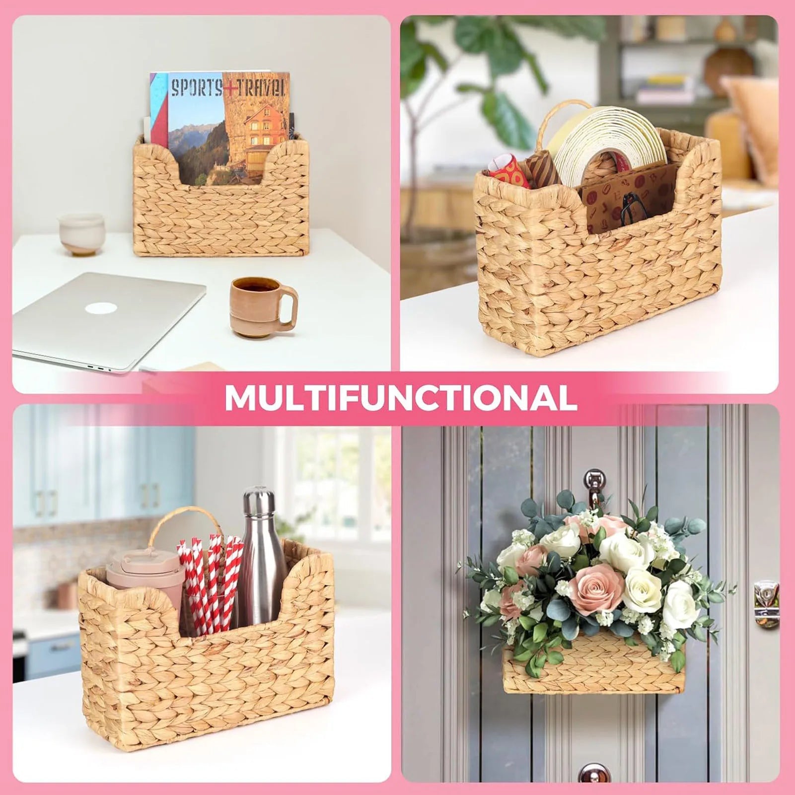 Panier de rangement avec poignée