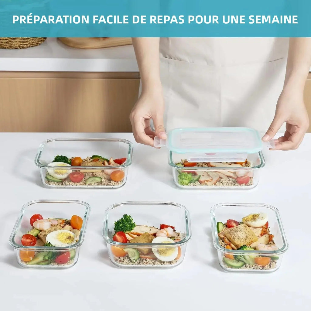 Boîte alimentaire en verre Organiz Home