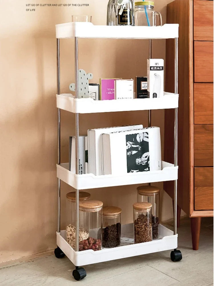 Chariot Slim sur Roulettes Organiz Home
