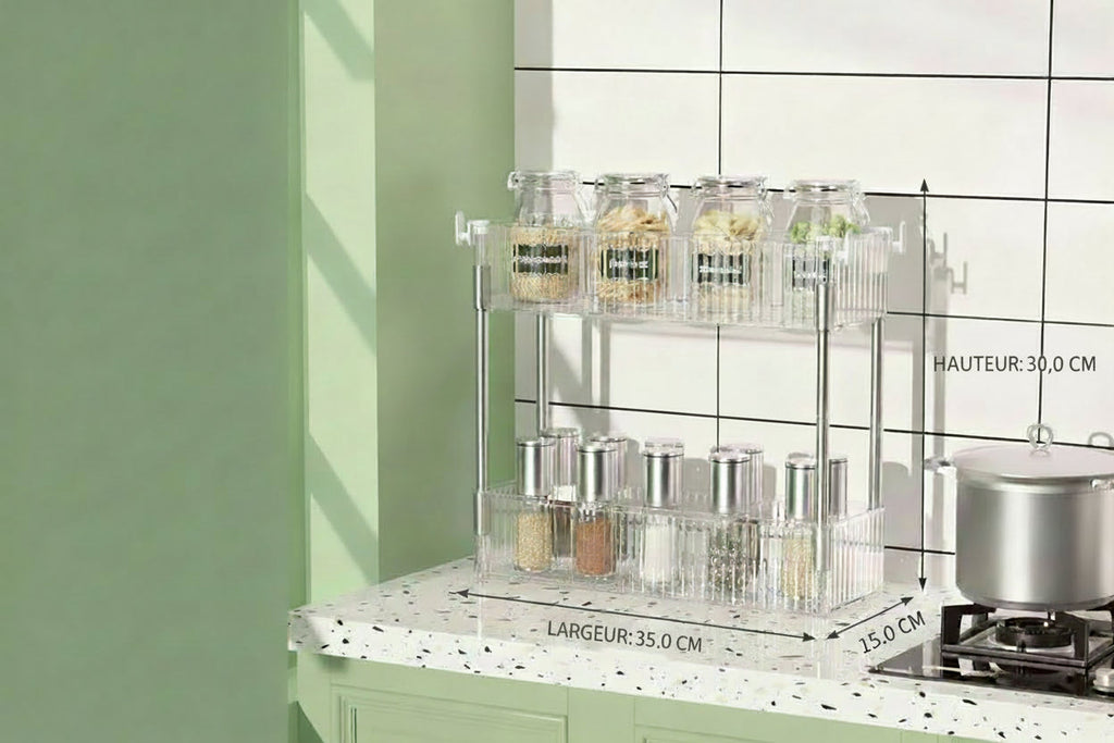 Étagère de rangement transparente Organiz Home